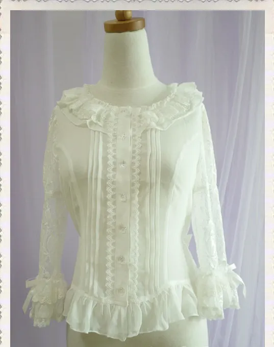 Chess Story~Le jardin de versailles~Elegant Lolita Lace Mid-Sleeve Shirt