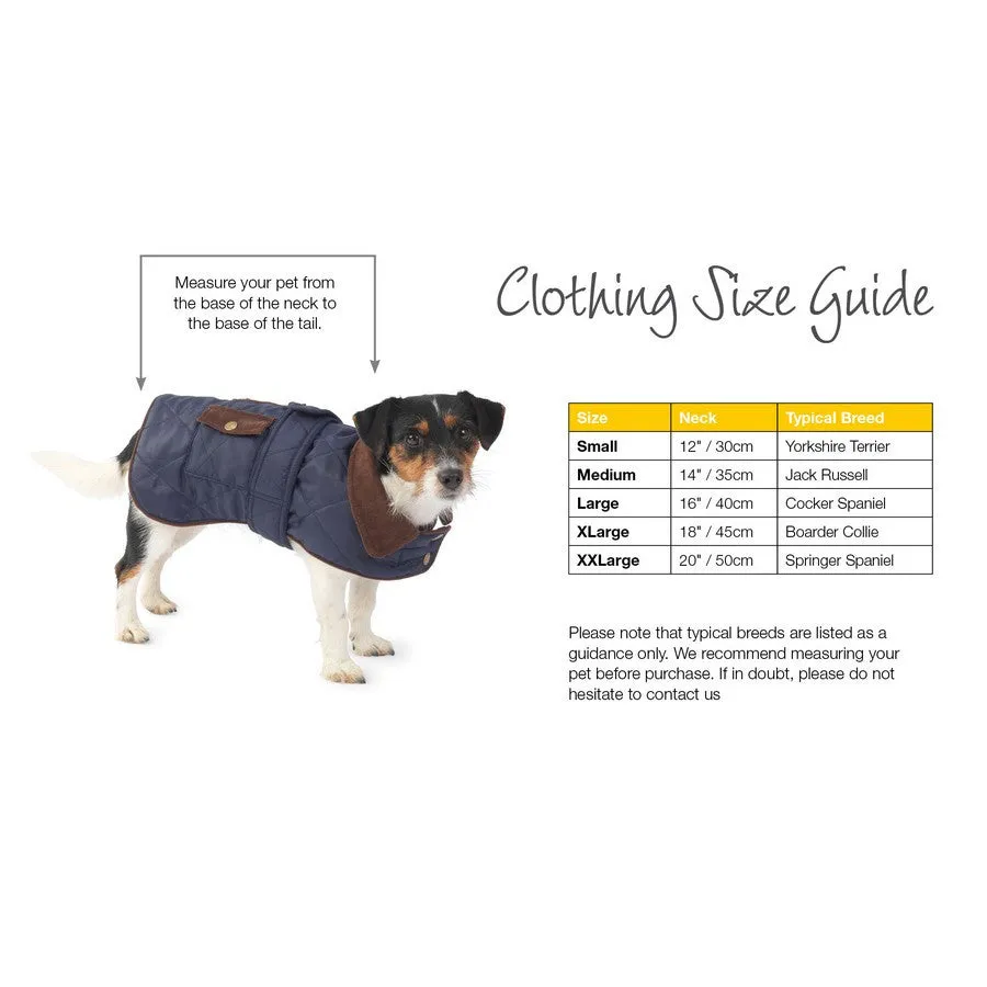 Coco Waterproof Quilted Dog Coat