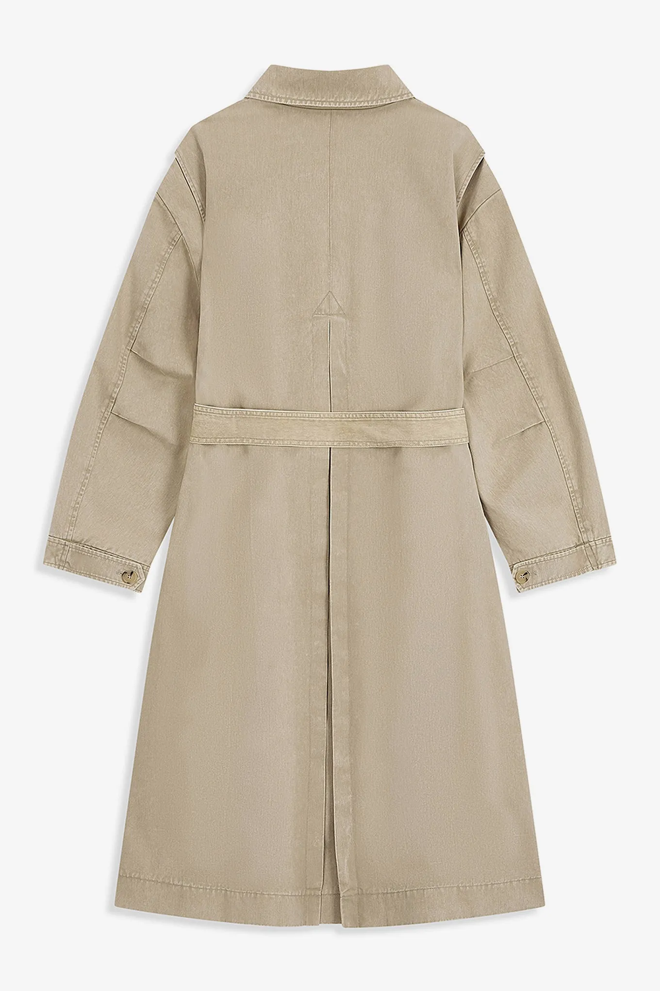DETACHABLE SCARF TRENCH COAT