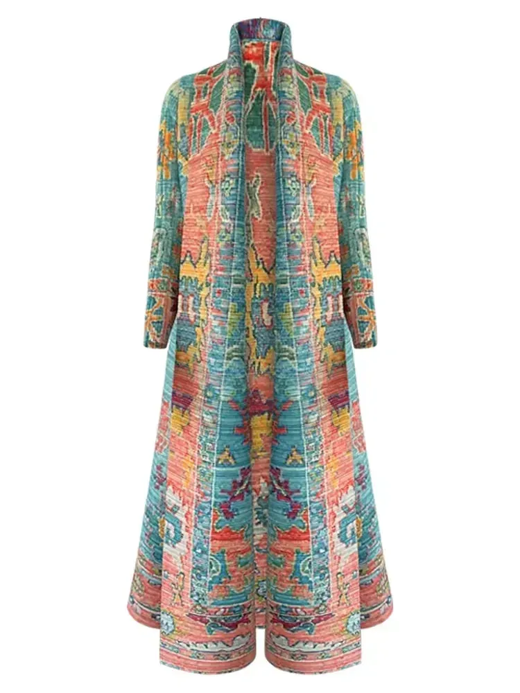 Foldable Collar Women's Trench Coat