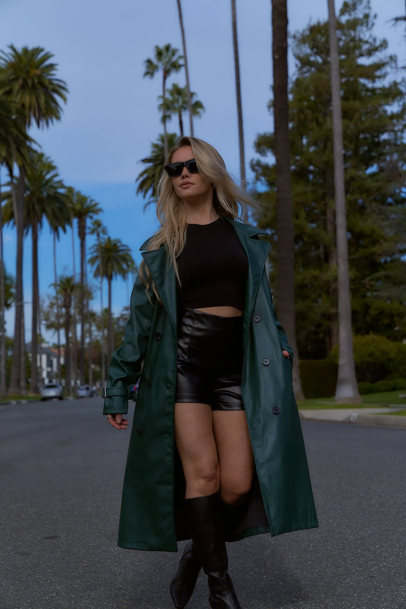 Leather Trench Coat