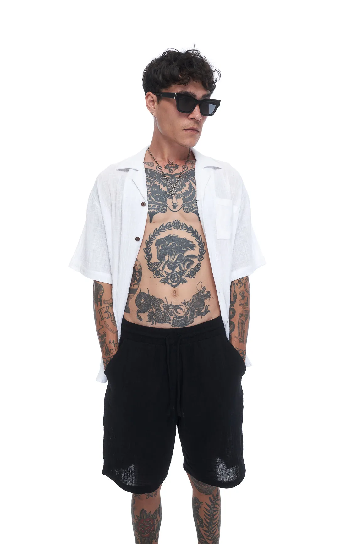 Vacay Textured Shirt - White
